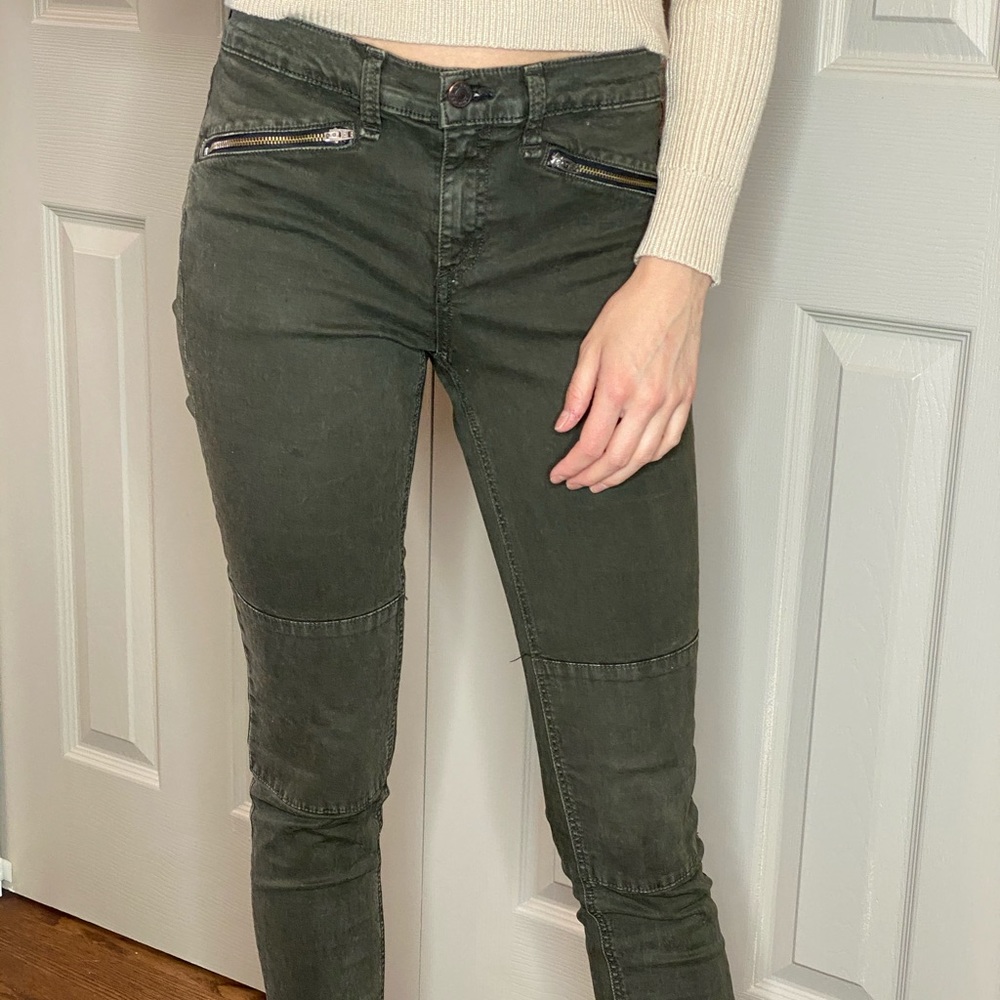 Rag and Bone dark green jeans